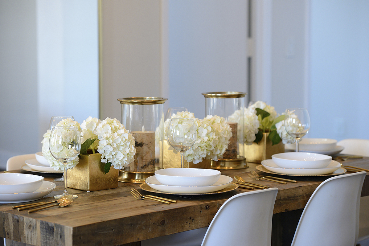 Dining room Table closeup